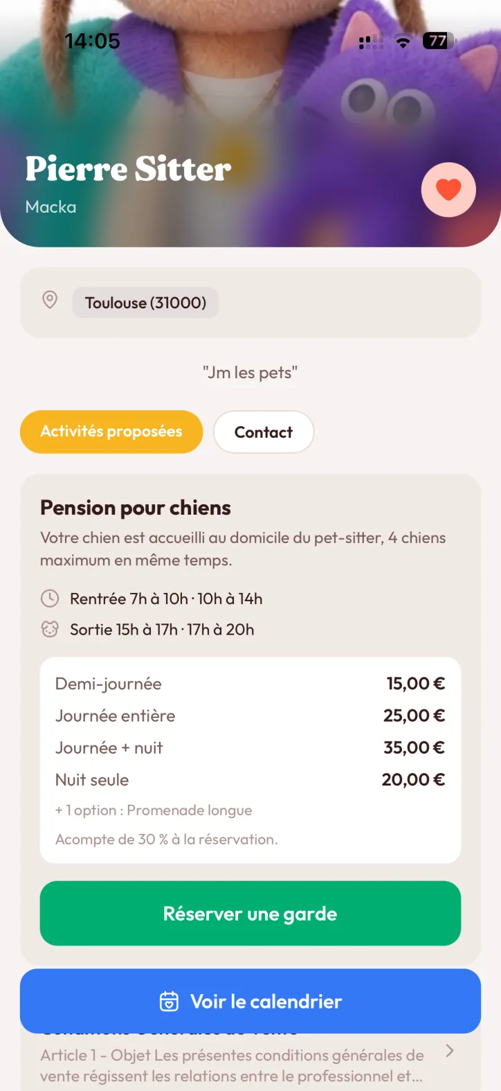 Trouver un pet-sitter